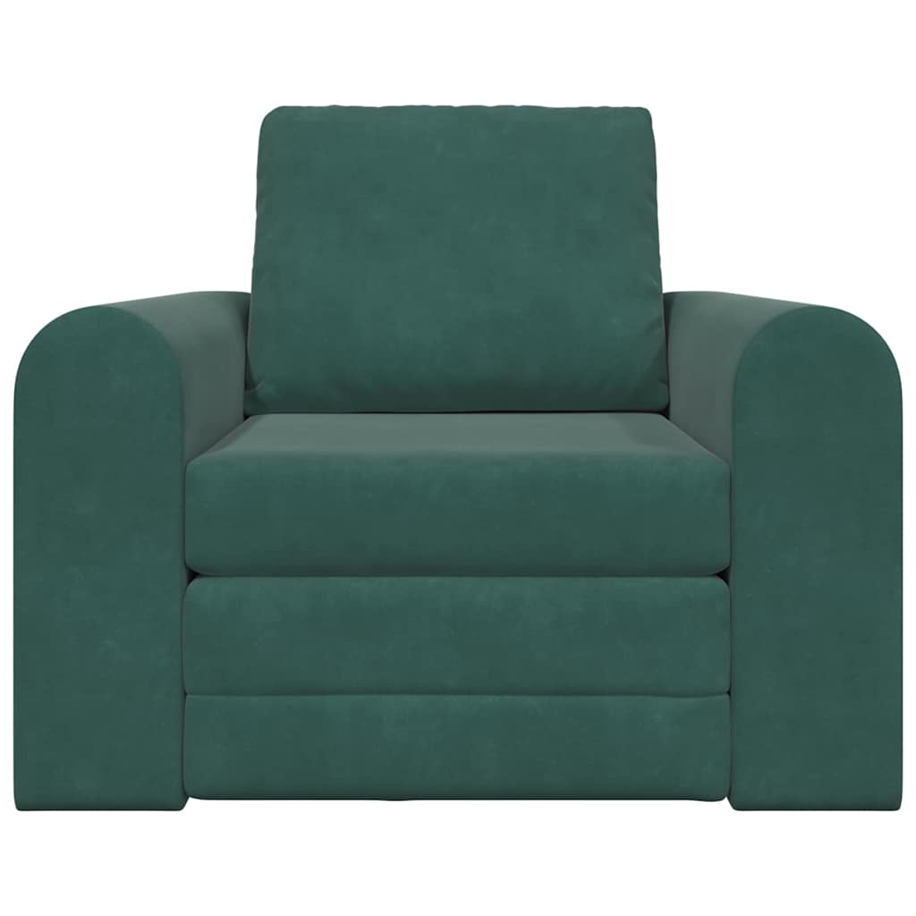 Sofa Bed Dark green 98 x 71 x 83 cm Velvet